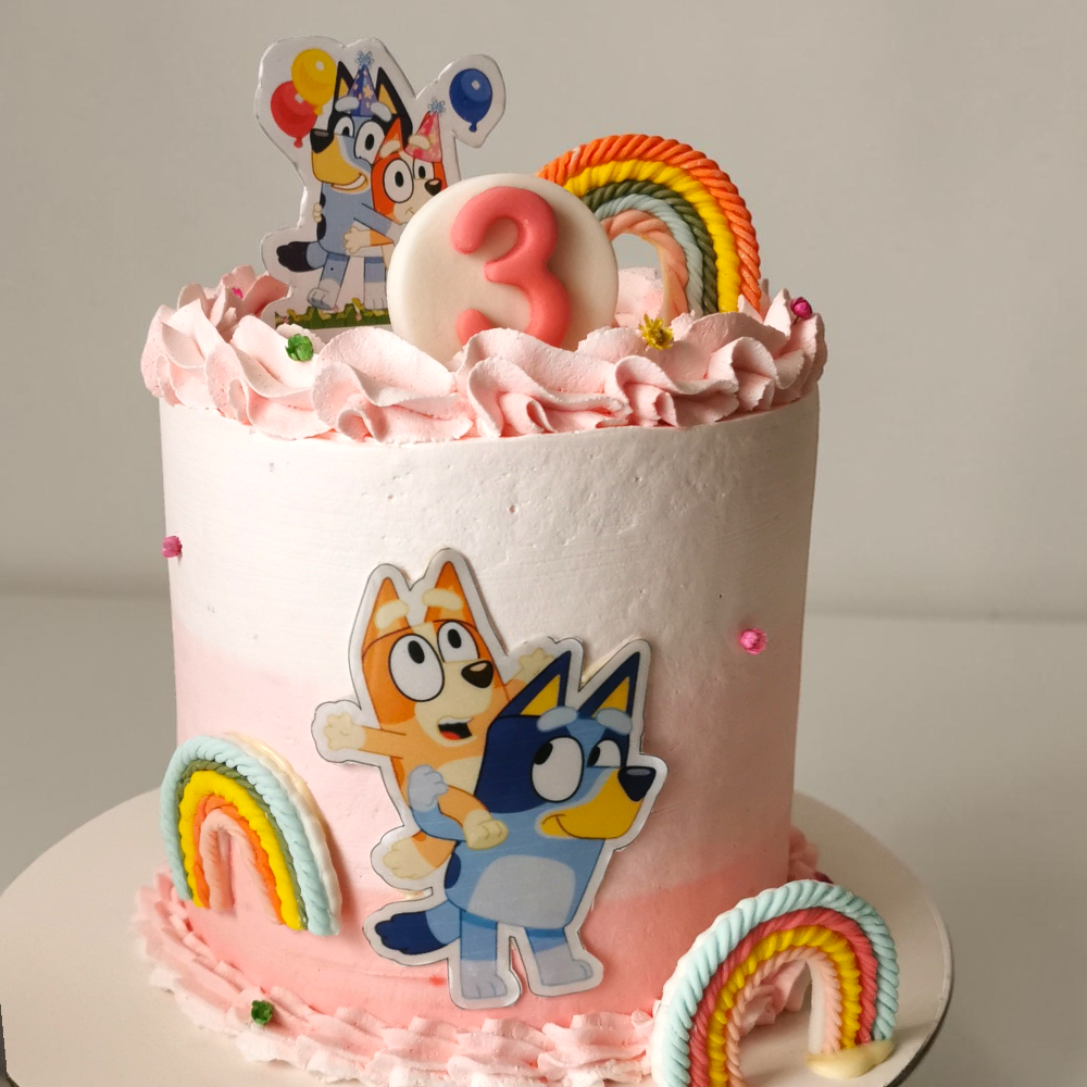Rainbow Bluey Cake - Image 4