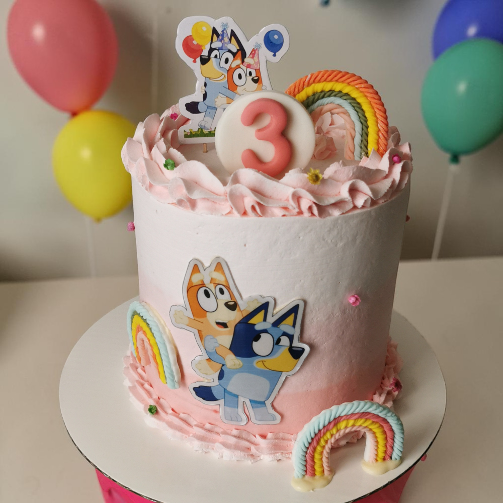 Rainbow Bluey Cake - Image 3