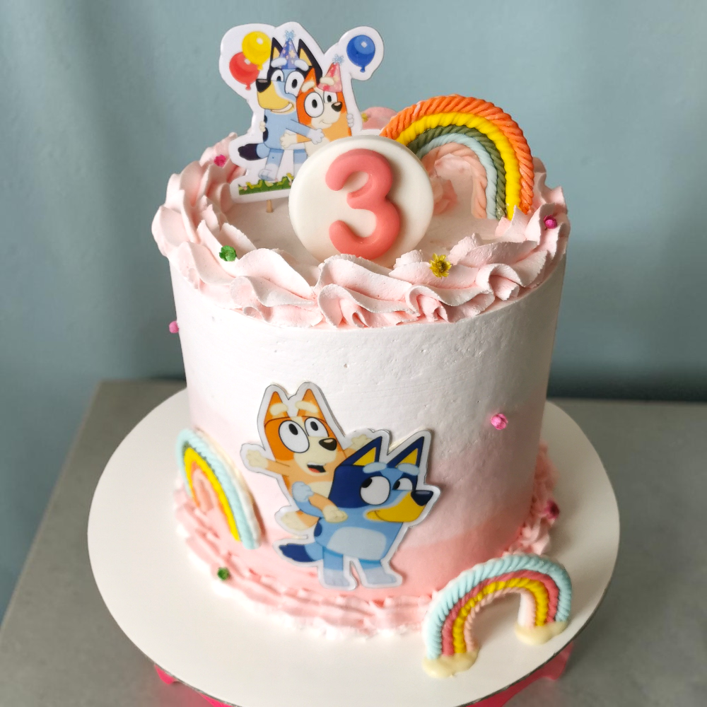 Rainbow Bluey Cake
