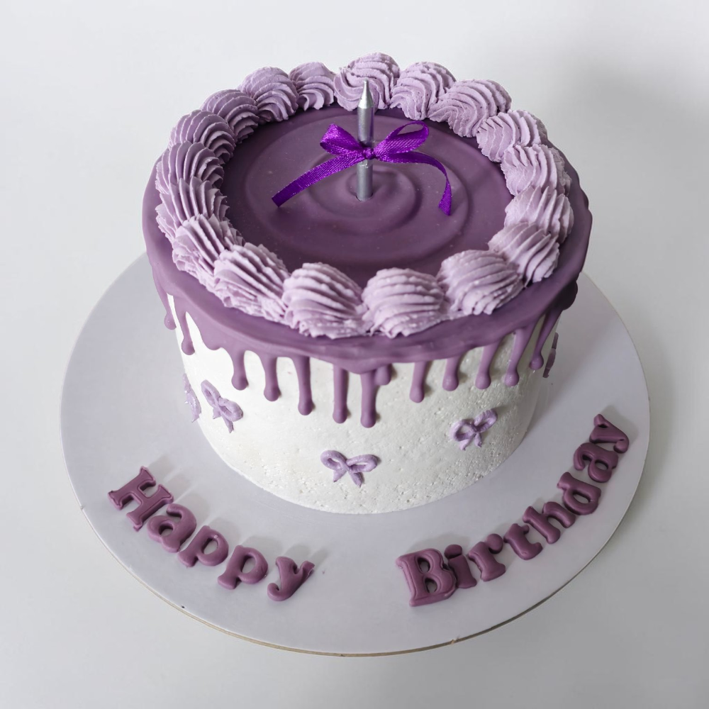 Lavender Drip Cake