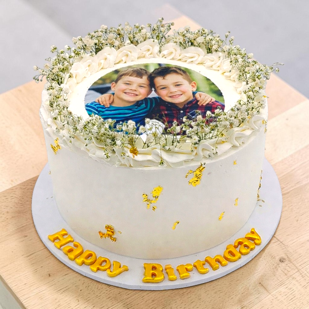 Floral Photo Cake - Image 2