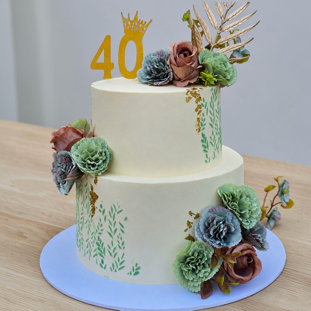 Botanical Elegance Cake - Image 3