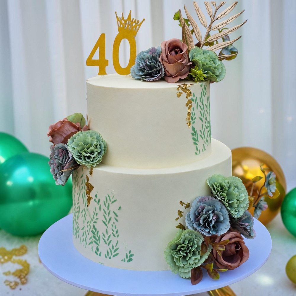 Botanical Elegance Cake