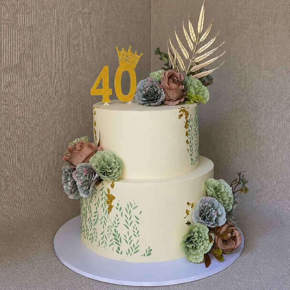 Botanical Elegance Cake - Image 4